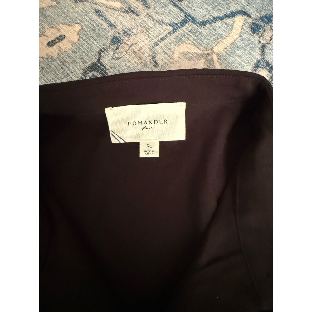Pomander Place Black Blouse XL - Picture 2 of 3